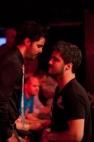 Danny heybude Steinberg and his brother Max RunitTrim at the WSOP